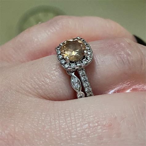 Simulated Morganite Halo Engagement Ring | Modern Gents Trading Co.