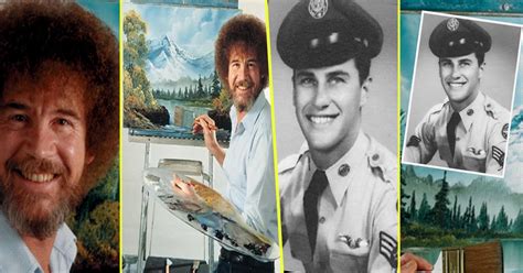 Bob Ross Artist The Joy of Painting in Military 20 Years US Air Force