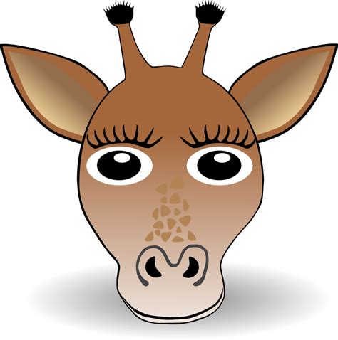 Animated Giraffe Face - ClipArt Best