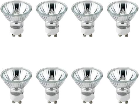 GU10 50W, Halogen Light Bulbs Dimmable, 8 Pack Spotlight Bulbs GU10 ...