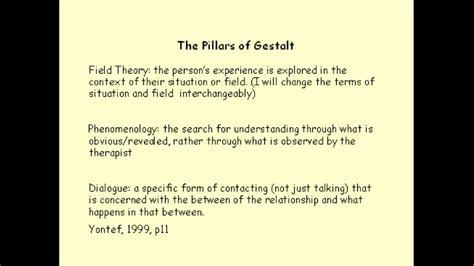 Gestalt Therapy Principles - YouTube