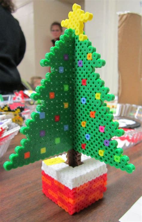 3D Perler bead Christmas Tree by KyraSayuri | Christmas | Christmas perler beads, 3d perler bead ...