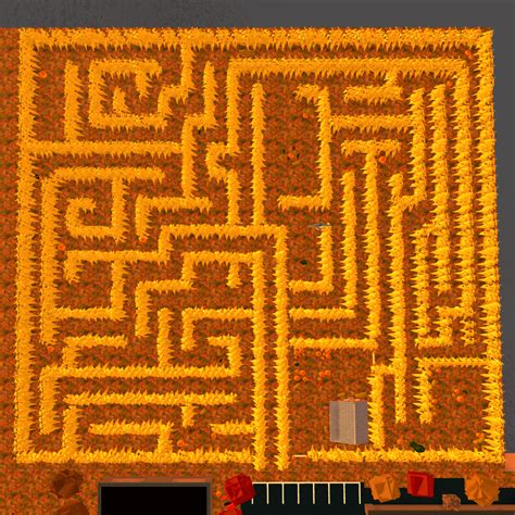 Work at a Pizza Place corn maze overhead map for those who need : r/roblox