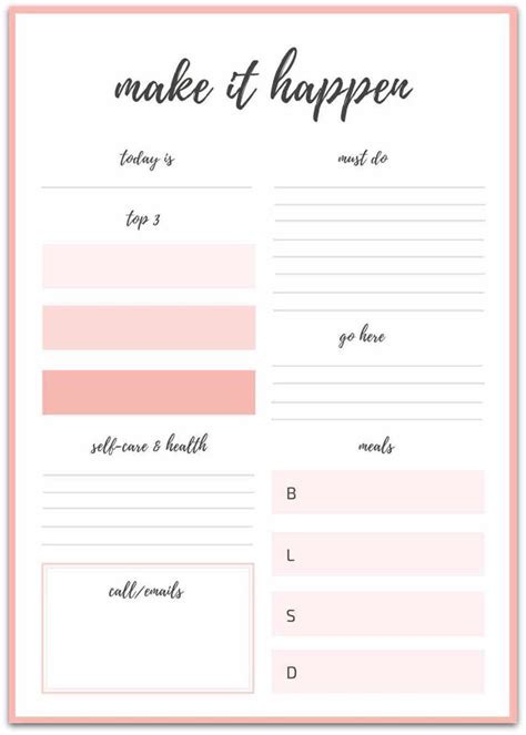 Printable Pdf Goal Setting Worksheet | Brennan