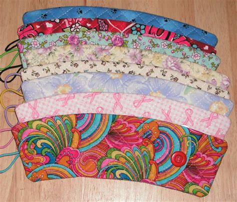 quilted coffee cup wraps | Sewing to sell, Sewing crafts, Sewing gifts