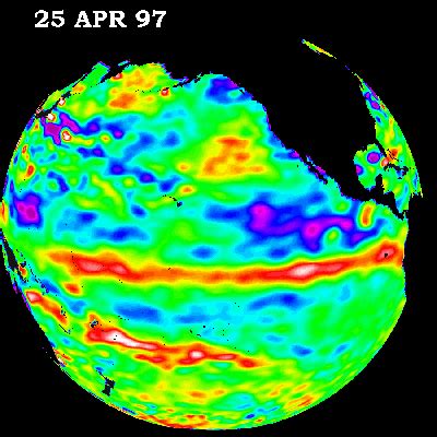 Oceanic "Kelvin" Wave Reaches South America – Ocean Surface Topography ...