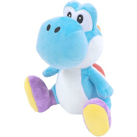 Yoshi Light Blue Official Super Mario All Star Collection Plush | Video ...