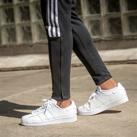 Mens adidas Superstar Athletic Shoe - White Monochrome | Journeys