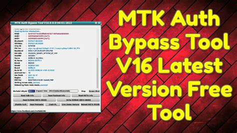 MTK Auth Bypass Tool V16 Free Download