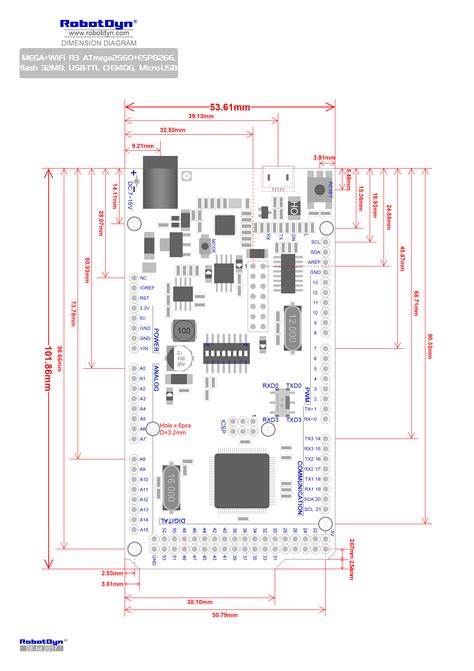 Osoyoo Mega2560 Board Fully Compatible With Arduino Mega2560 Rev3