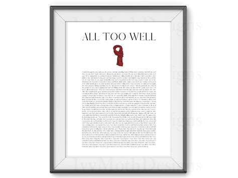 All Too Well Lyric Wall Art Red Taylors Version Album - Etsy