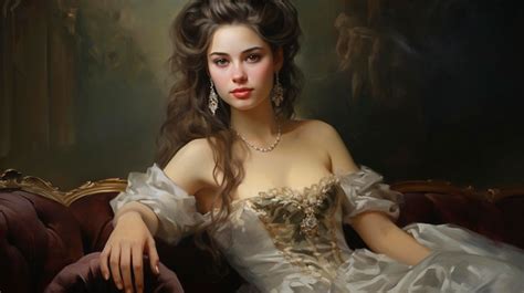 Premium AI Image | Rich and Luxurious Oil Portrait oil painting