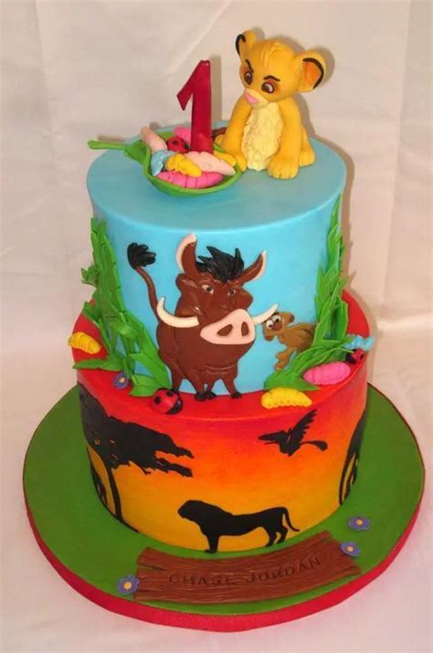 The lion king birthday cake