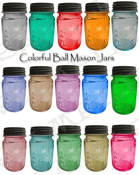 Colored Mason Jar DIY Crafts