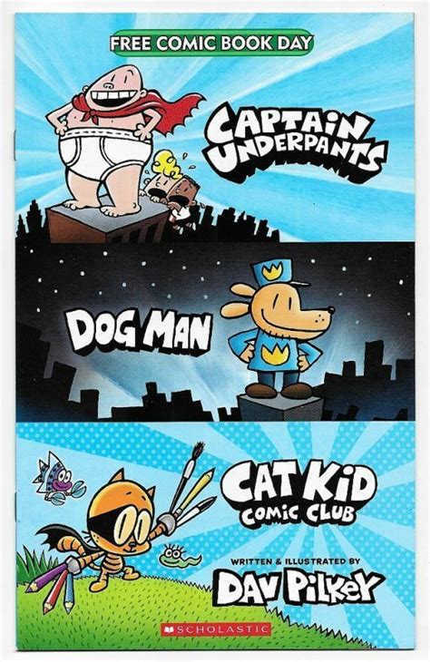 FCBD 2022 Captain Underpants Dog Man Cat Kid Comic Club Unstamped (Scholastic)) | Comic Books ...