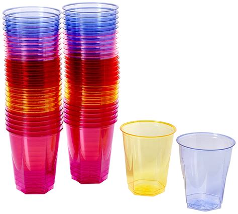 Buy Crystal Rainbow Disposable Party Cups 8.8oz / 250ml - Set of 50 ...