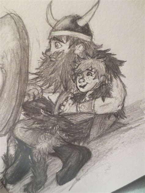 Hiccup and Stoick close-up by Maggie Rice. | Как приручить дракона, Книги, Дракон