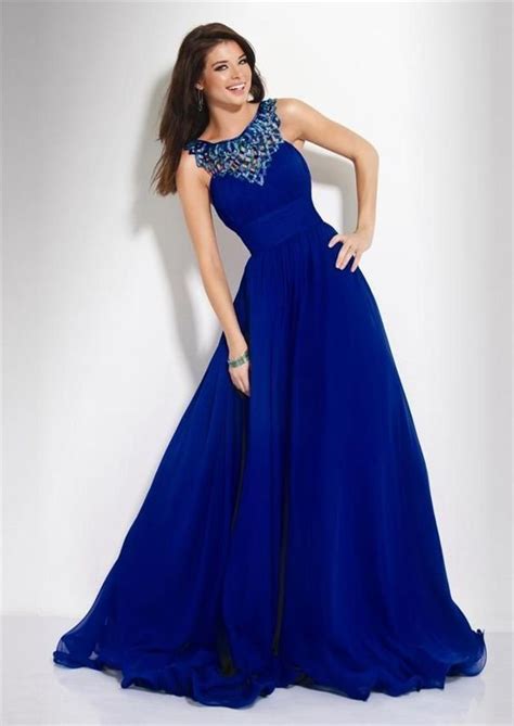 royal blue chiffon wedding dress | Sang Maestro