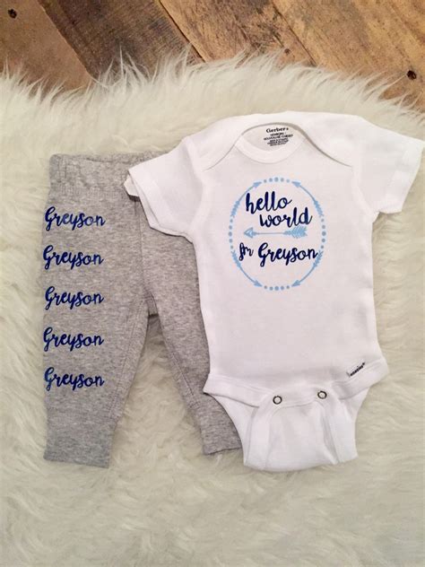 Newborn Outfit Boy Newborn Personalized Outfit Boy Coming - Etsy