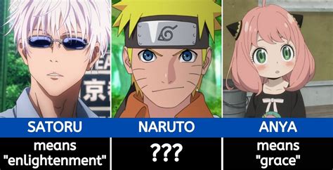 Do You Know The Meaning Behind Your Favorite Anime Character's Names ...