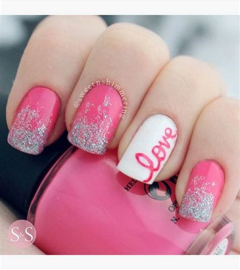 50 Lovely Pink and White Nail Art Designs | Styletic