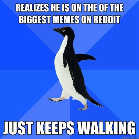 Realizes he is on the of the biggest memes on Reddit just keeps walking - Socially Awkward ...