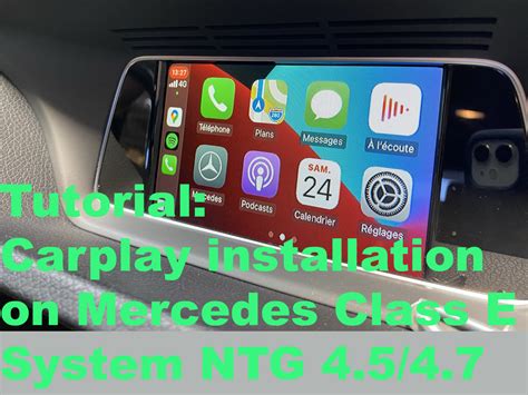 Carplay installation tutorial for Mercedes E Class – Thecarplayer.com