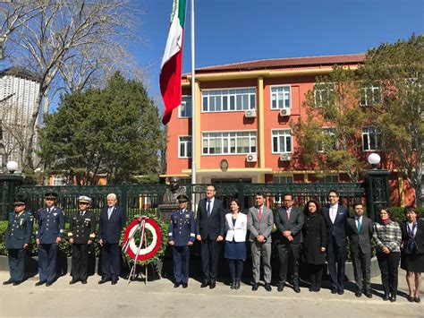 Embajada México rinde homenaje al Benemérito de las Américas en China