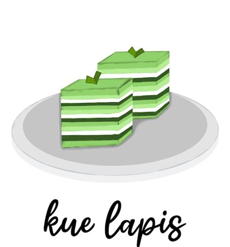 Premium Vector | Kue lapis