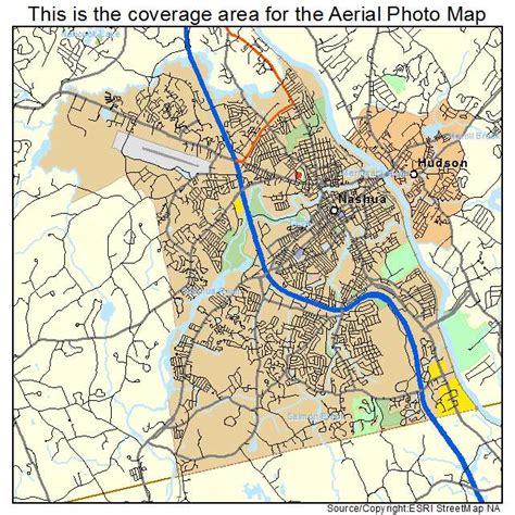 Aerial Photography Map of Nashua, NH New Hampshire