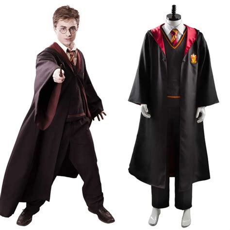 Hot Sale Adult Gryffindor Robe Costume Harri Potter Cosplay College Uniform Cloak Ron Weasley ...