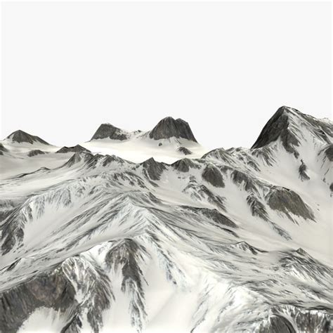 Mountains background 3D model - TurboSquid 1390831