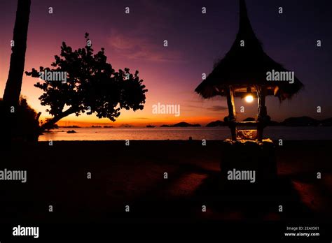 Sunset Labuan Bajo Stock Photo - Alamy