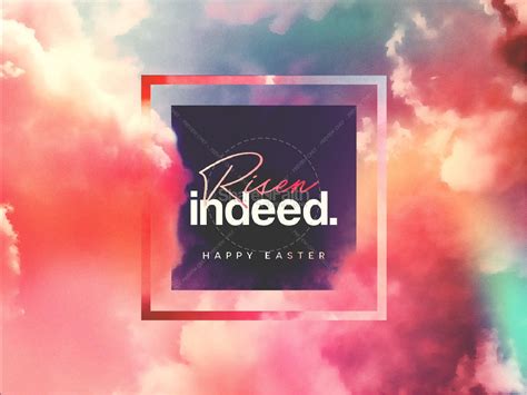 Risen Indeed Easter Sermon Graphic | Clover Media