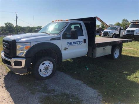 Auction Ohio | 2012 FORD F550 WHITE FLATBED TRUCK