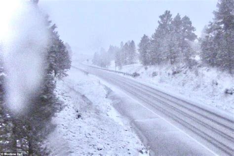 Record-breaking storm dumps 23 inches of snow over Montana | Daily Mail ...