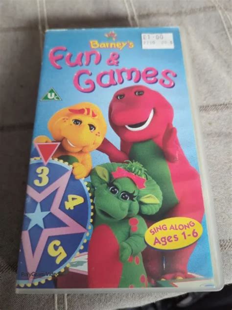 BARNEY - FUN And Games (VHS, 1997) EUR 11,63 - PicClick IT