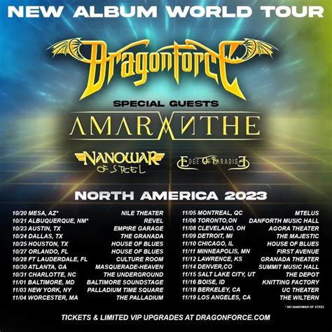 Event Dragonforce - 05/11/2023 - Montréal - MTelus - Canada