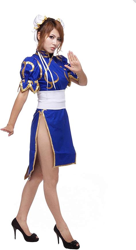 CosplayLife Street Fighter Chun-Li Cosplay Costume for Women | Full Set | Adult Size - - XL ...