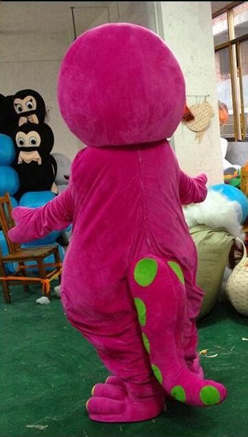 High Large Barney Cartoon Mascot Costumes On Adult Size Holiday - CosplayWare.com