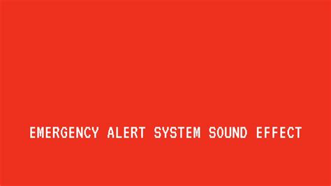 Emergency Alert System sound - YouTube