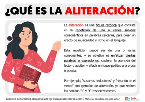 Qué es la Aliteración | Definición de Aliteración