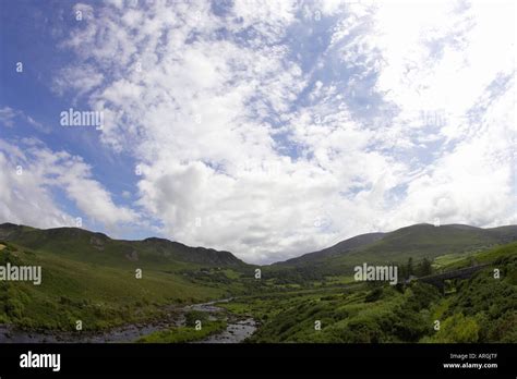 river running through a valley iveragh peninsula Ring of Kerry County Kerry Republic of Ireland ...