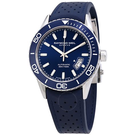 Raymond Weil Freelancer Automatic Blue Dial Men's Watch 2760-SR3-50001 ...