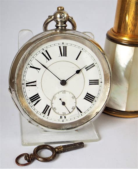 Antique Silver Pocket Watch, 1919