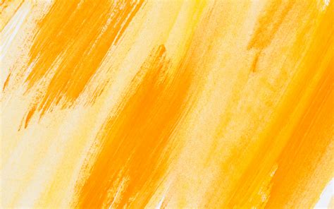 Orange Paint Texture, Paint Strokes, Orange Background, - Yellow ...