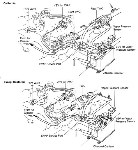 Toyota 2az fe engine diagrams