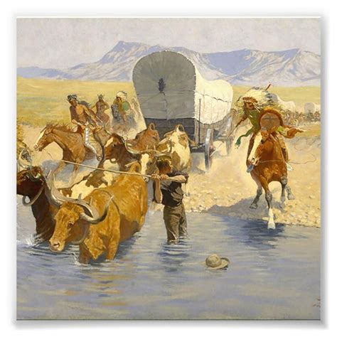 Frederic Remington Western Art “The Emigrants” Photo Print | Zazzle.com