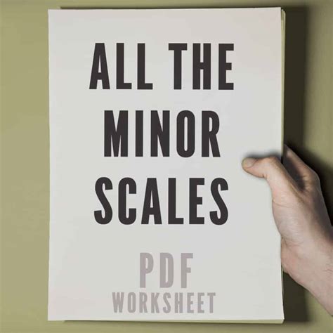 All 12 Major Scales – 10 Page PDF Worksheet