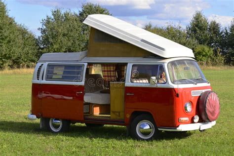 Retro Car, Volkswagen Bus 1969, Camping Model Stock Photo - Image: 34197620